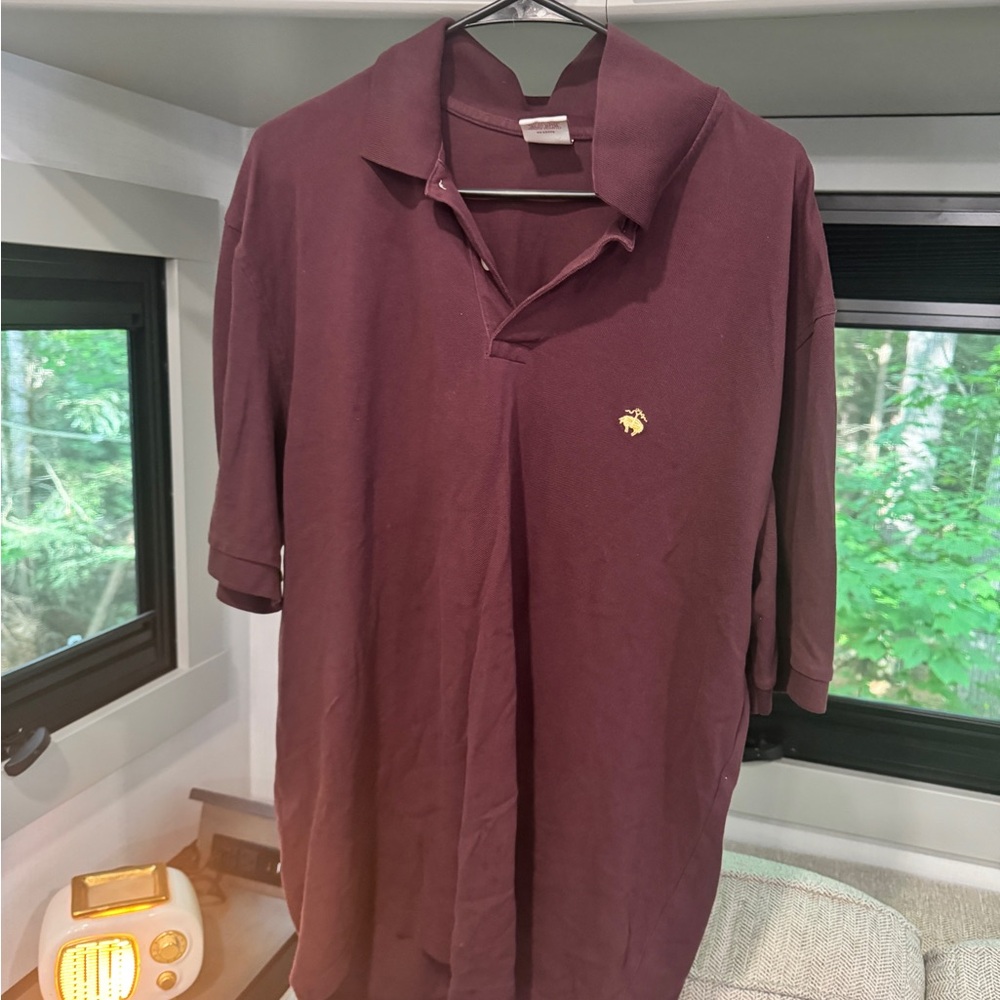 Brooks Brothers Burgundy Polo Shirt
